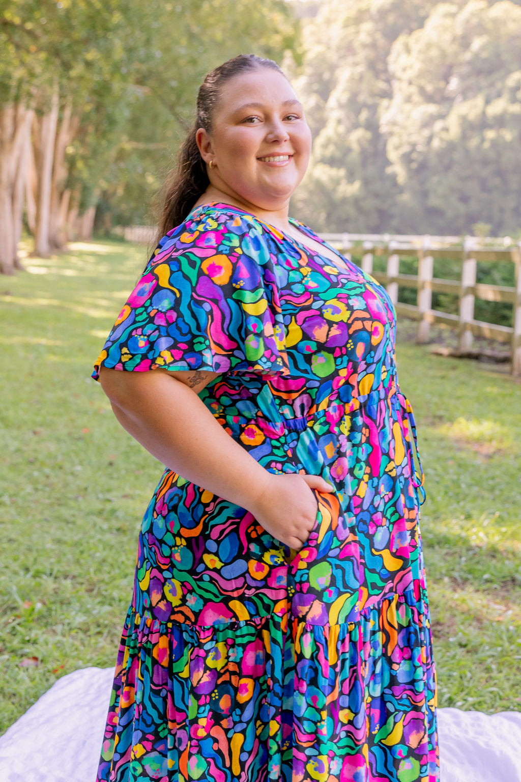 Bonnie Maxi Dress In Africa by Kasey Rainbow