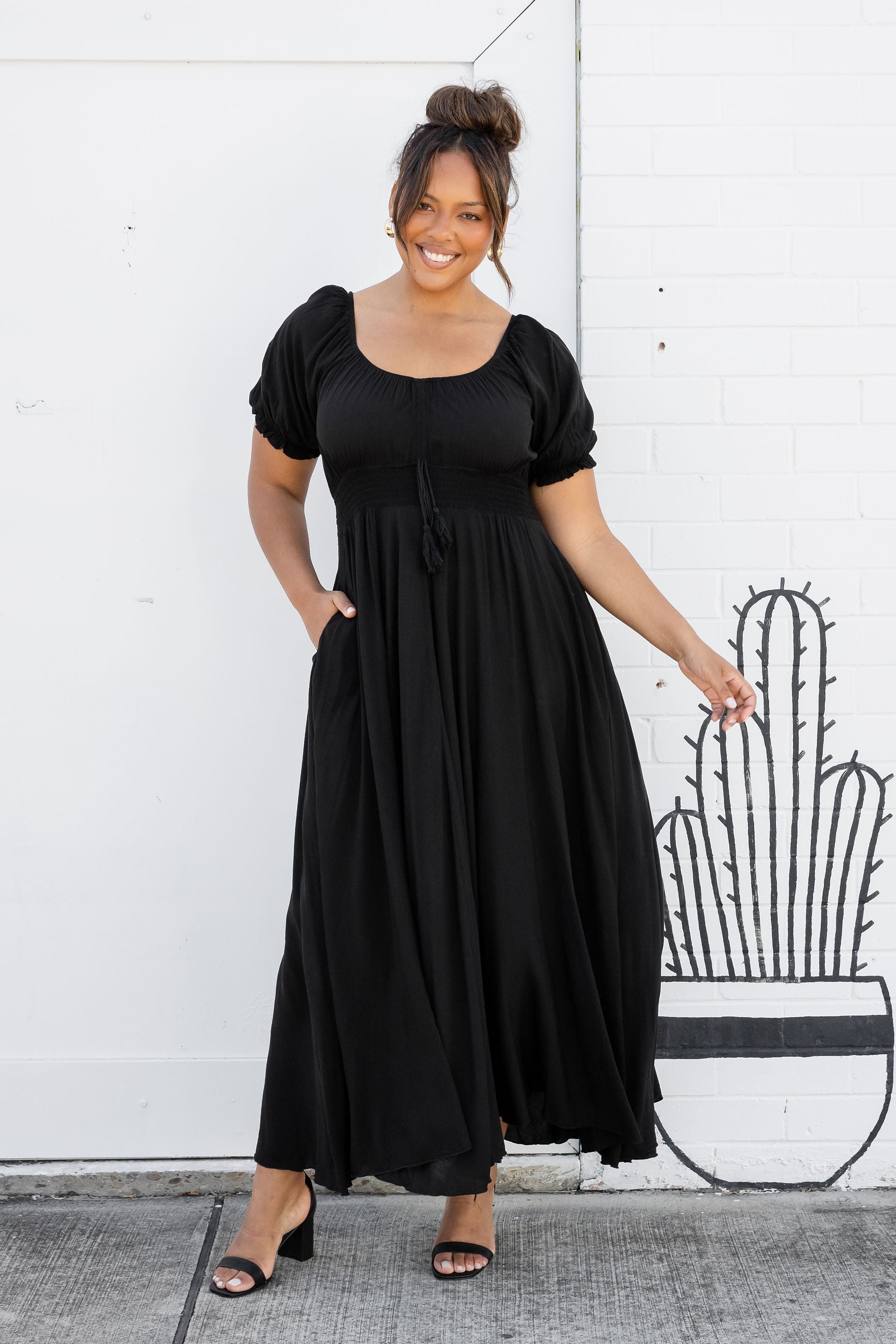 Eliza Maxi Dress in Black