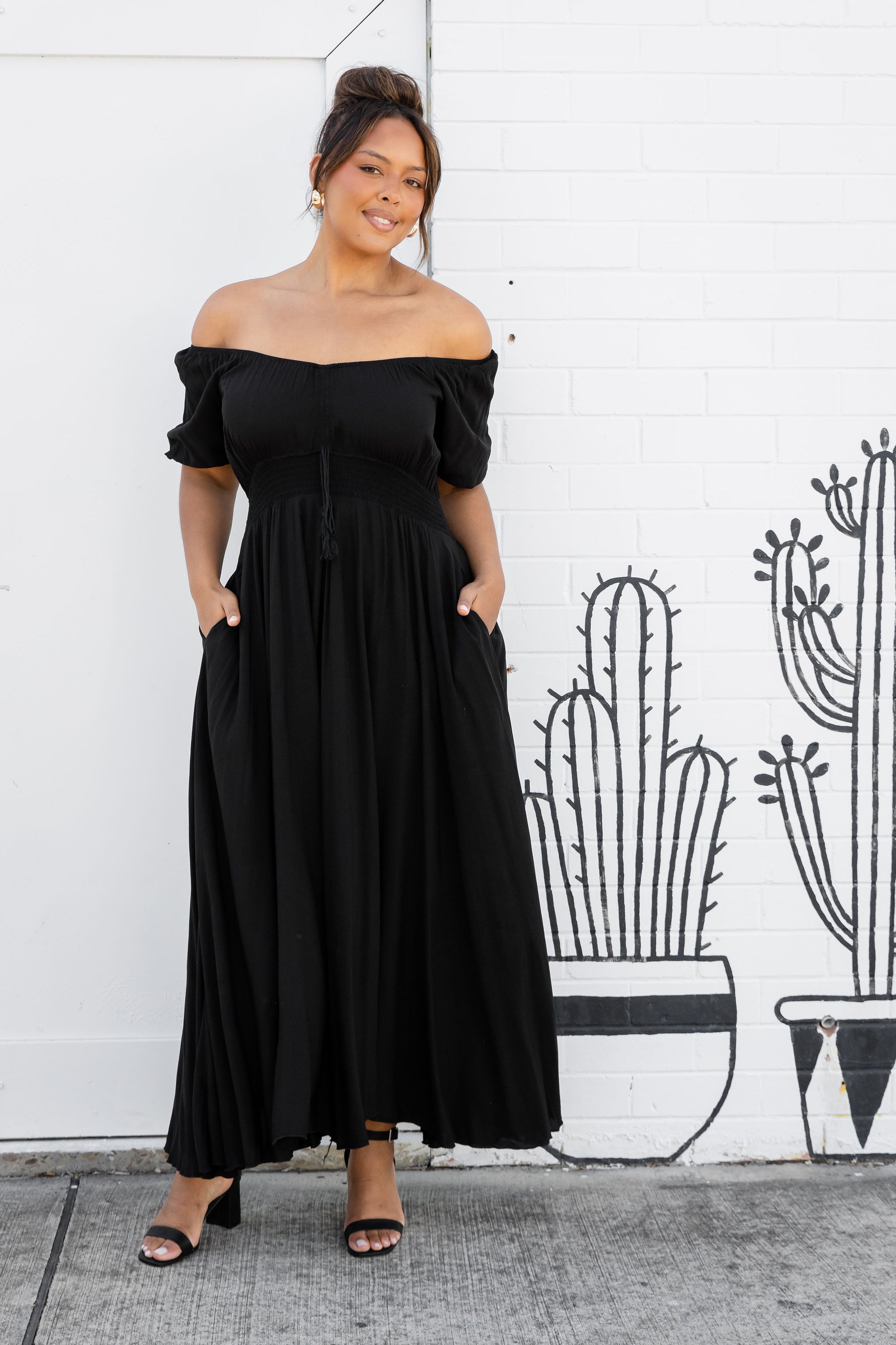 Eliza Maxi Dress in Black