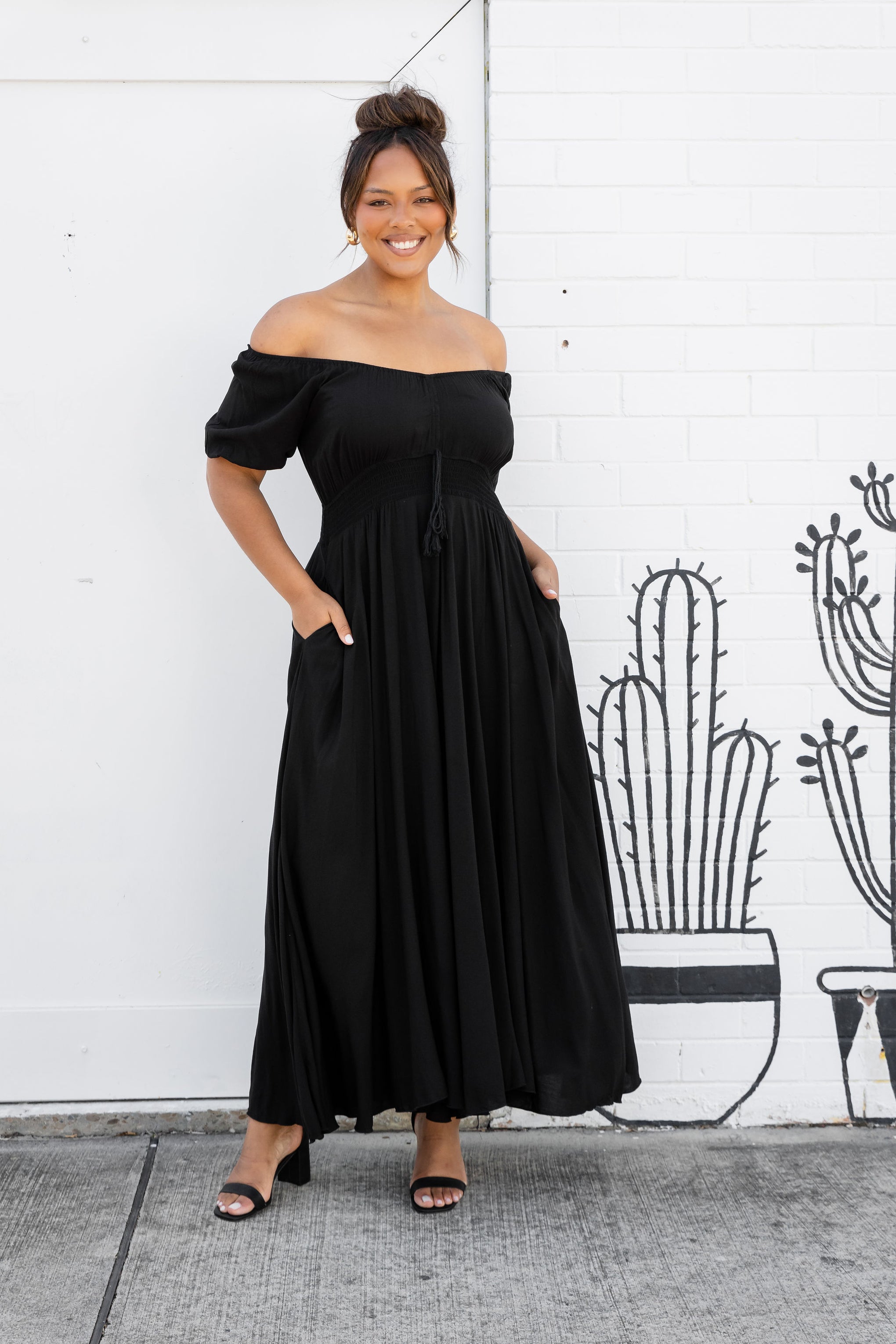 Eliza Maxi Dress in Black