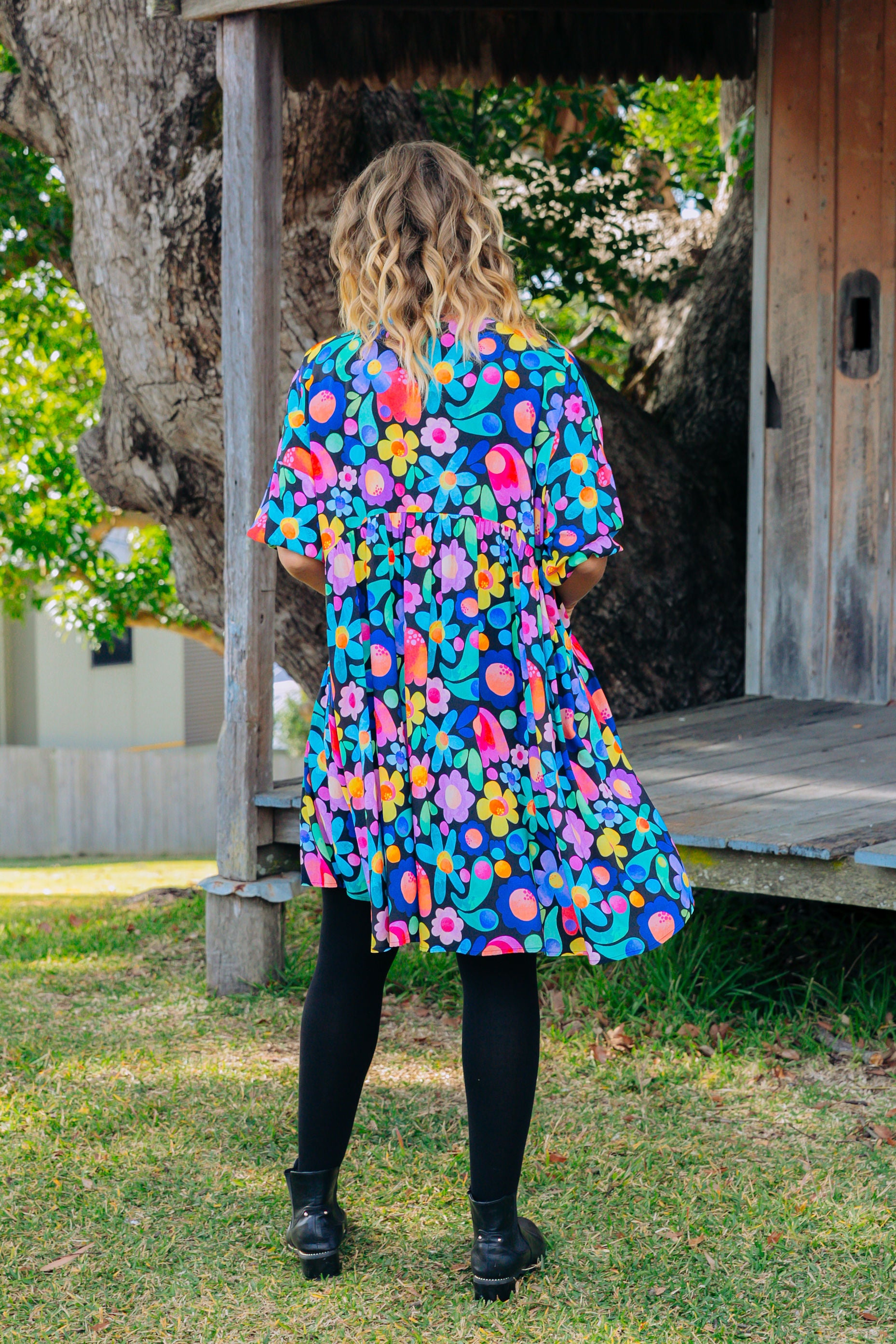 Hazel Floral Dress in Field of Dreams by Kasey Rainbow