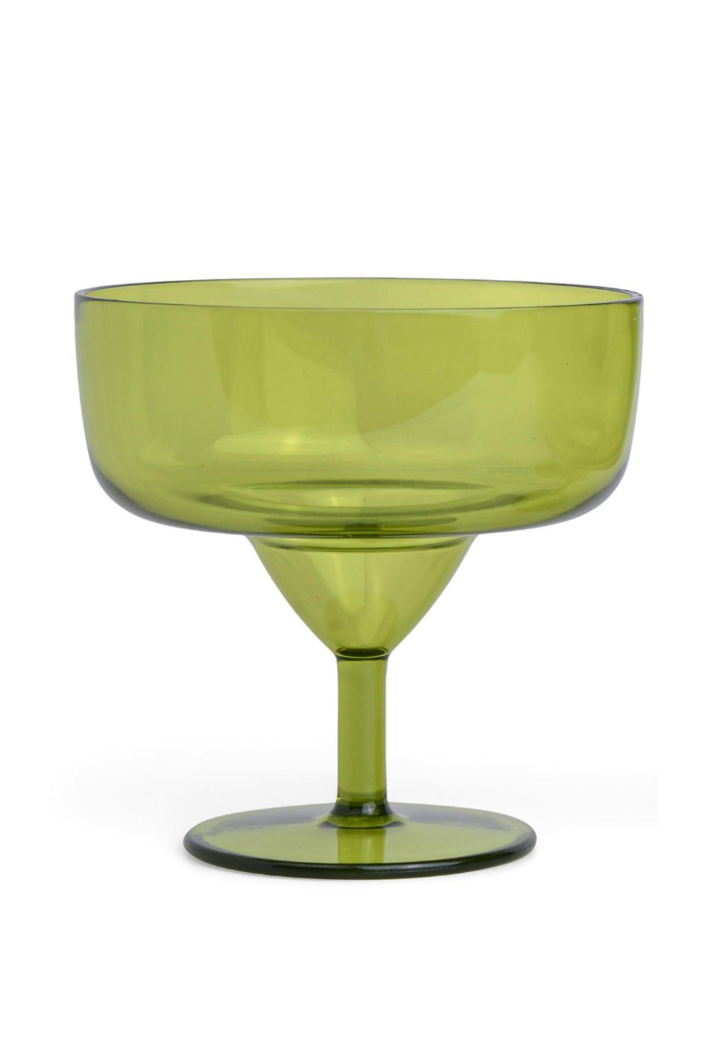 The Rue Margarita Glasses - Set of 4 - Olive