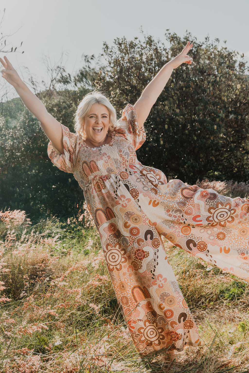 Stelle Jumpsuit in Rise and Bloom