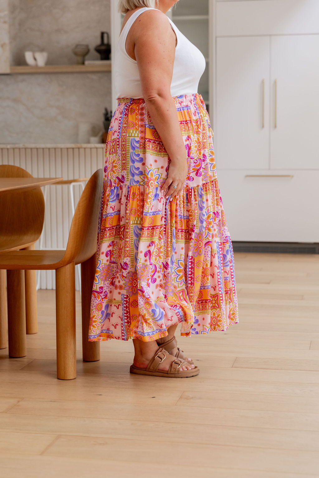 Vivien Skirt in Petal Scarf