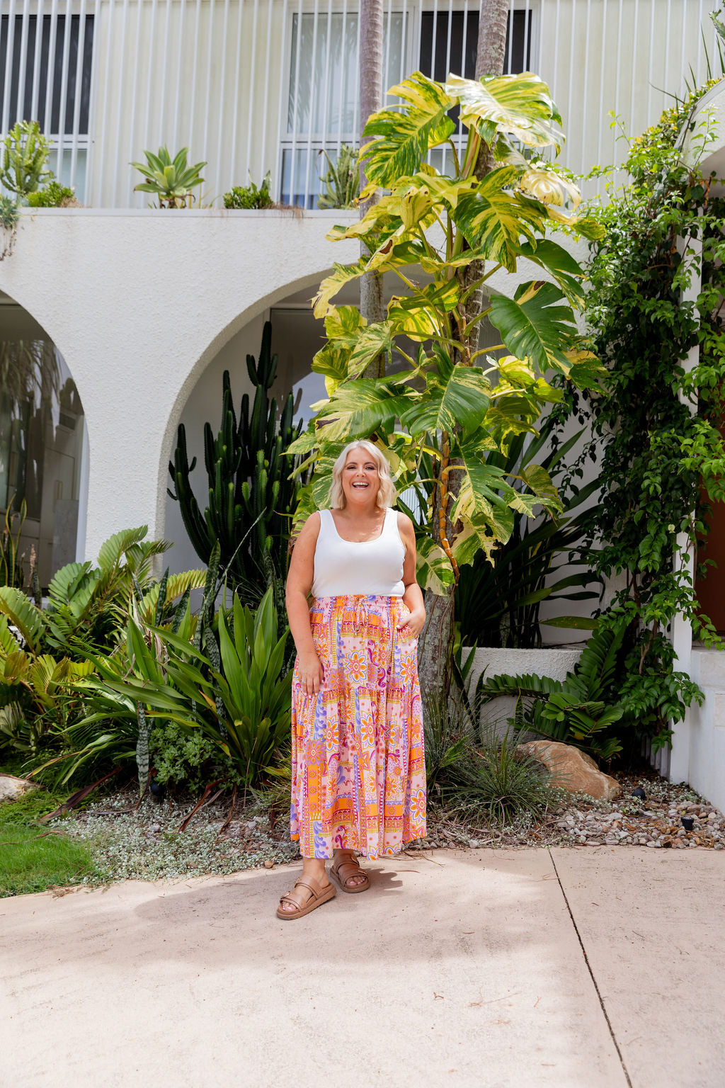 Vivien Skirt in Petal Scarf