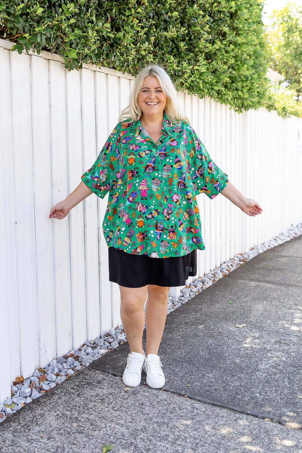 Tammin Shirt in Xmas Gnome by Kasey Rainbow