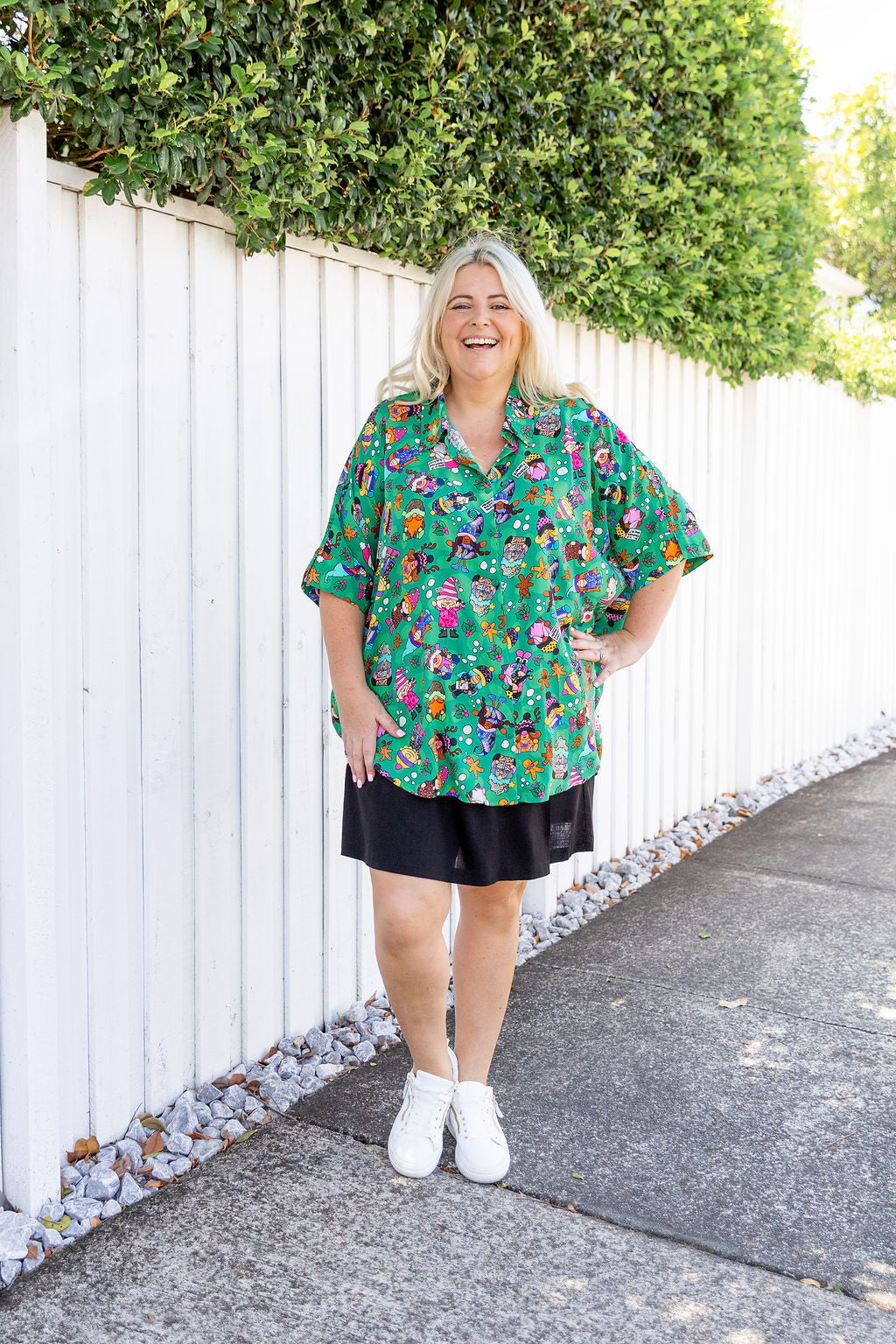 Tammin Shirt in Xmas Gnome by Kasey Rainbow