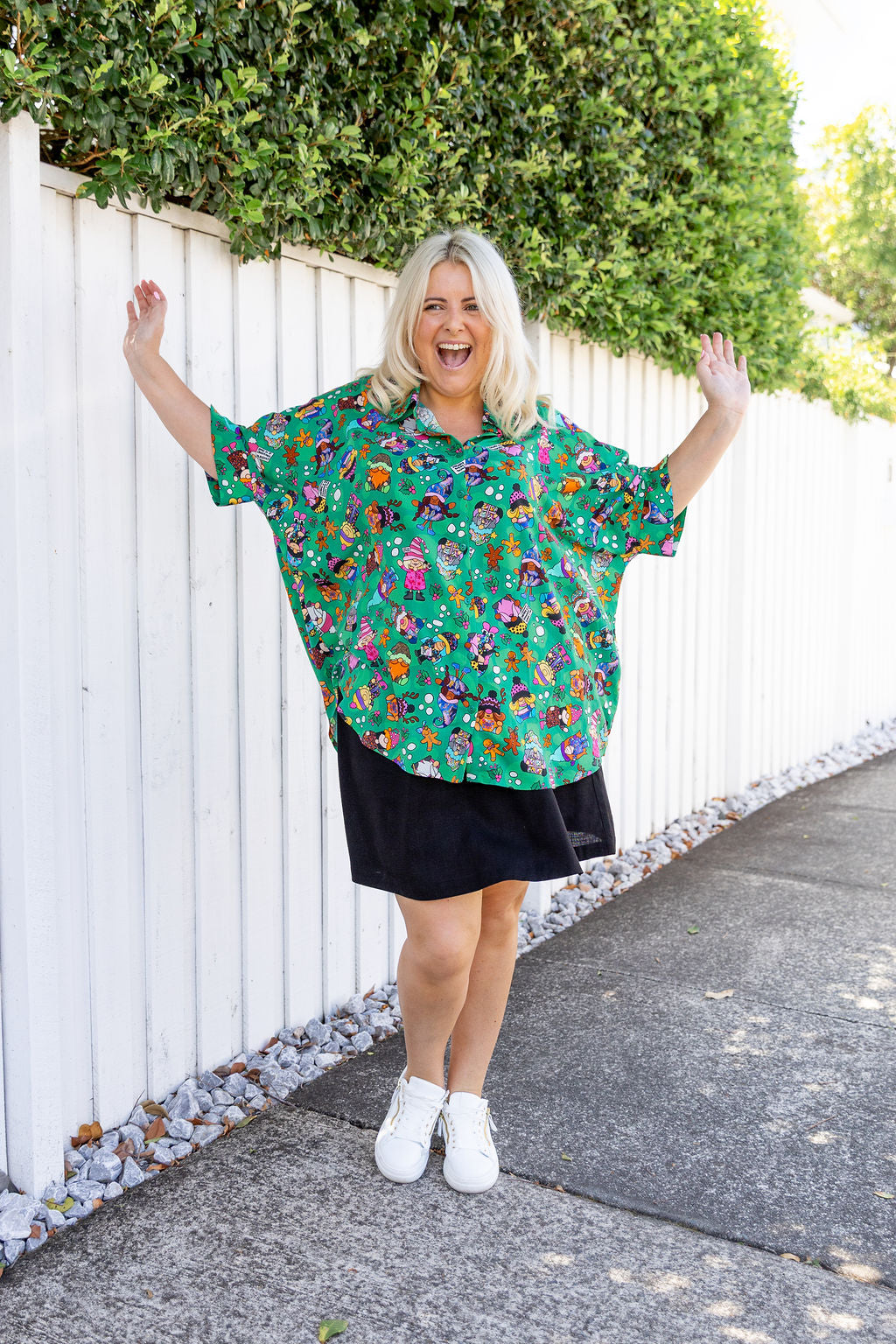 Tammin Shirt in Xmas Gnome by Kasey Rainbow