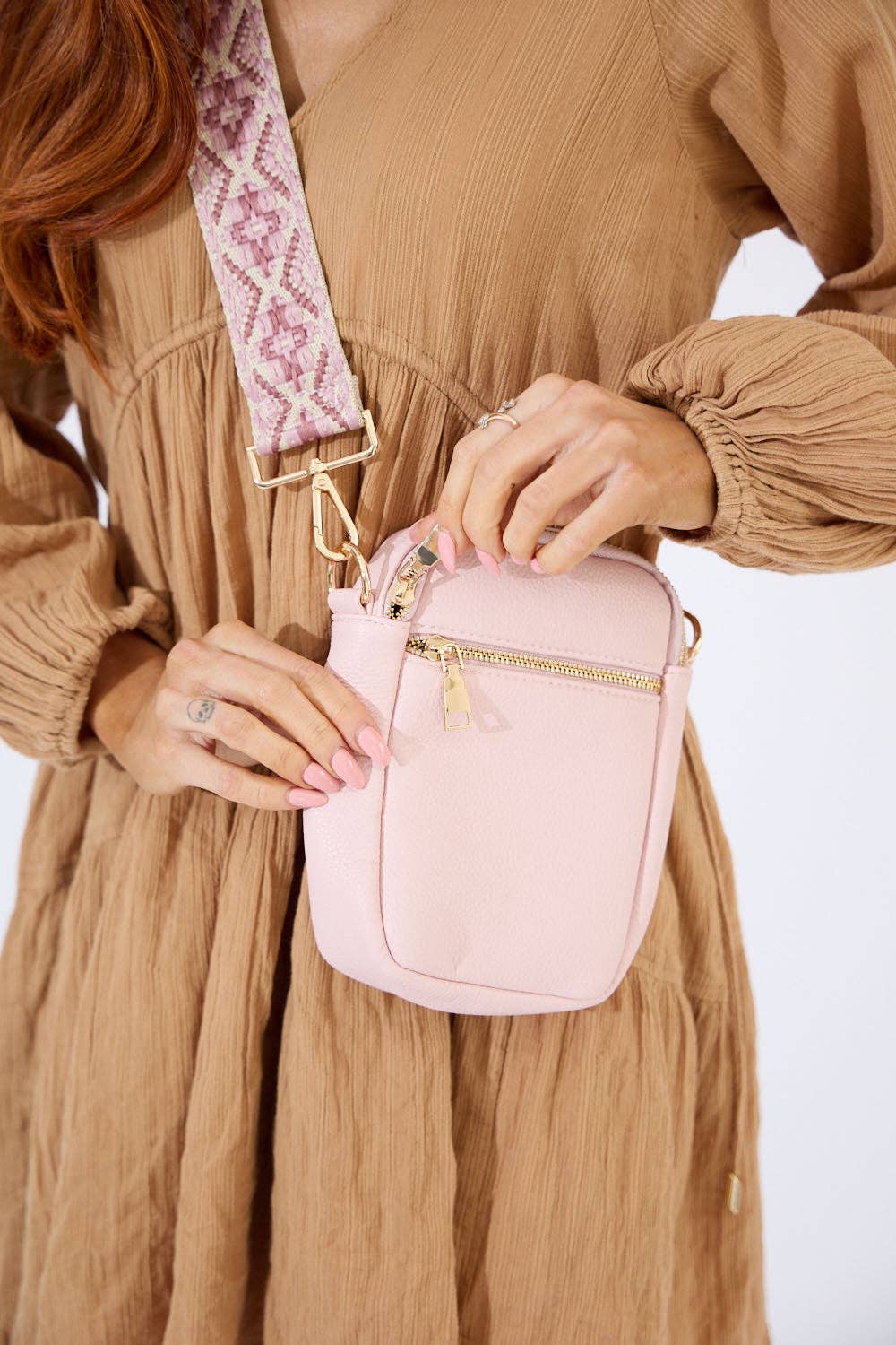 Palm Springs Phone Bag - Light Pink