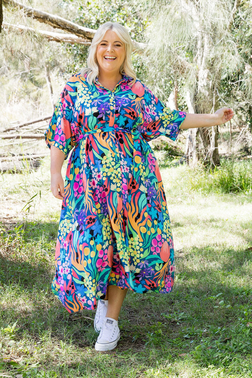 Maddy Dress in Natives by Kasey Rainbow