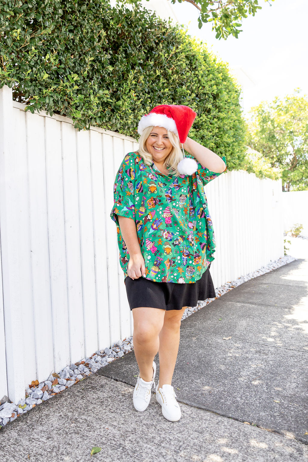 Tammin Shirt in Xmas Gnome by Kasey Rainbow