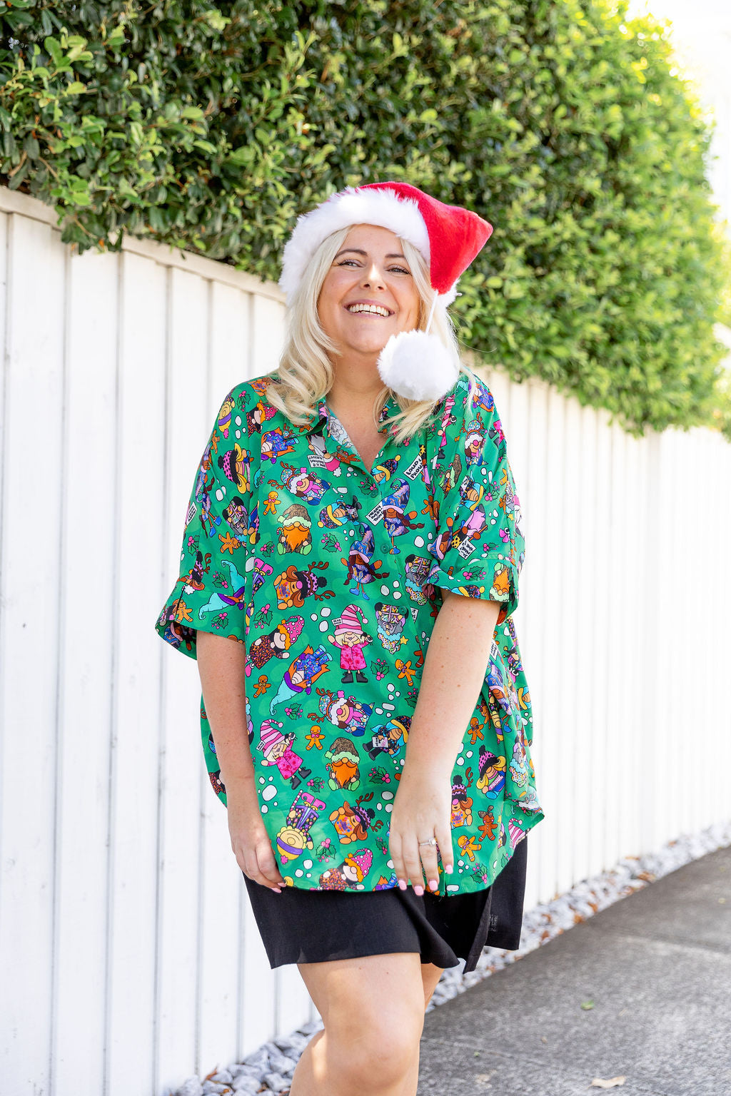 Tammin Shirt in Xmas Gnome by Kasey Rainbow