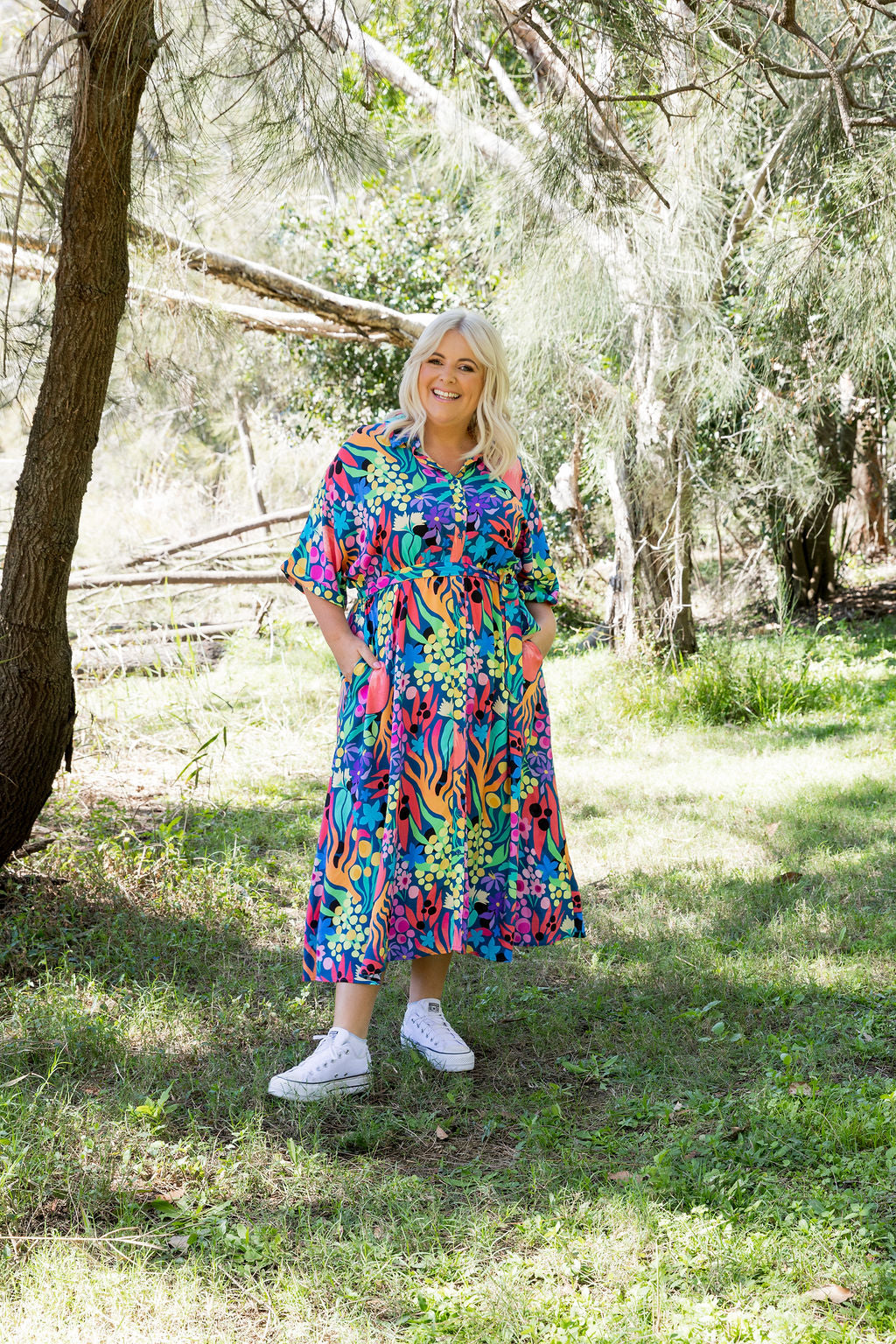 Maddy Dress in Natives by Kasey Rainbow