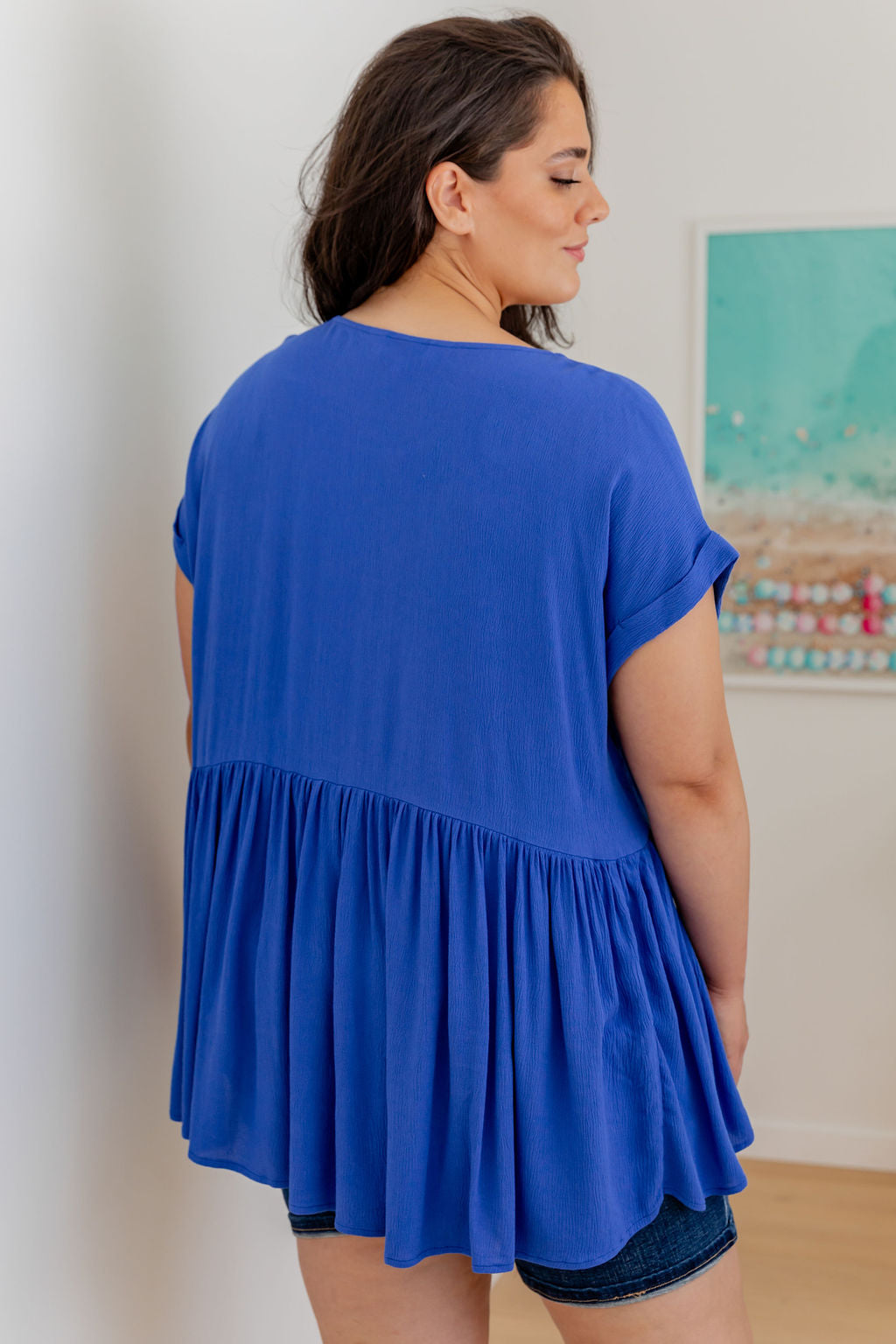 Margot Top in Cobalt