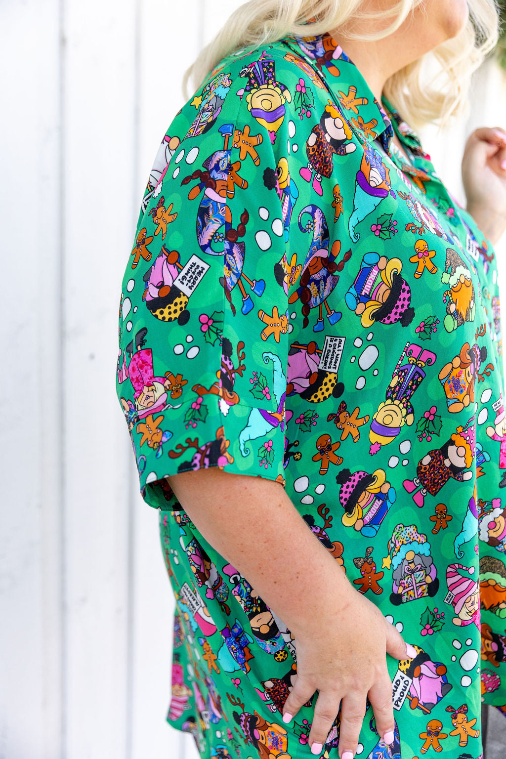 Tammin Shirt in Xmas Gnome by Kasey Rainbow