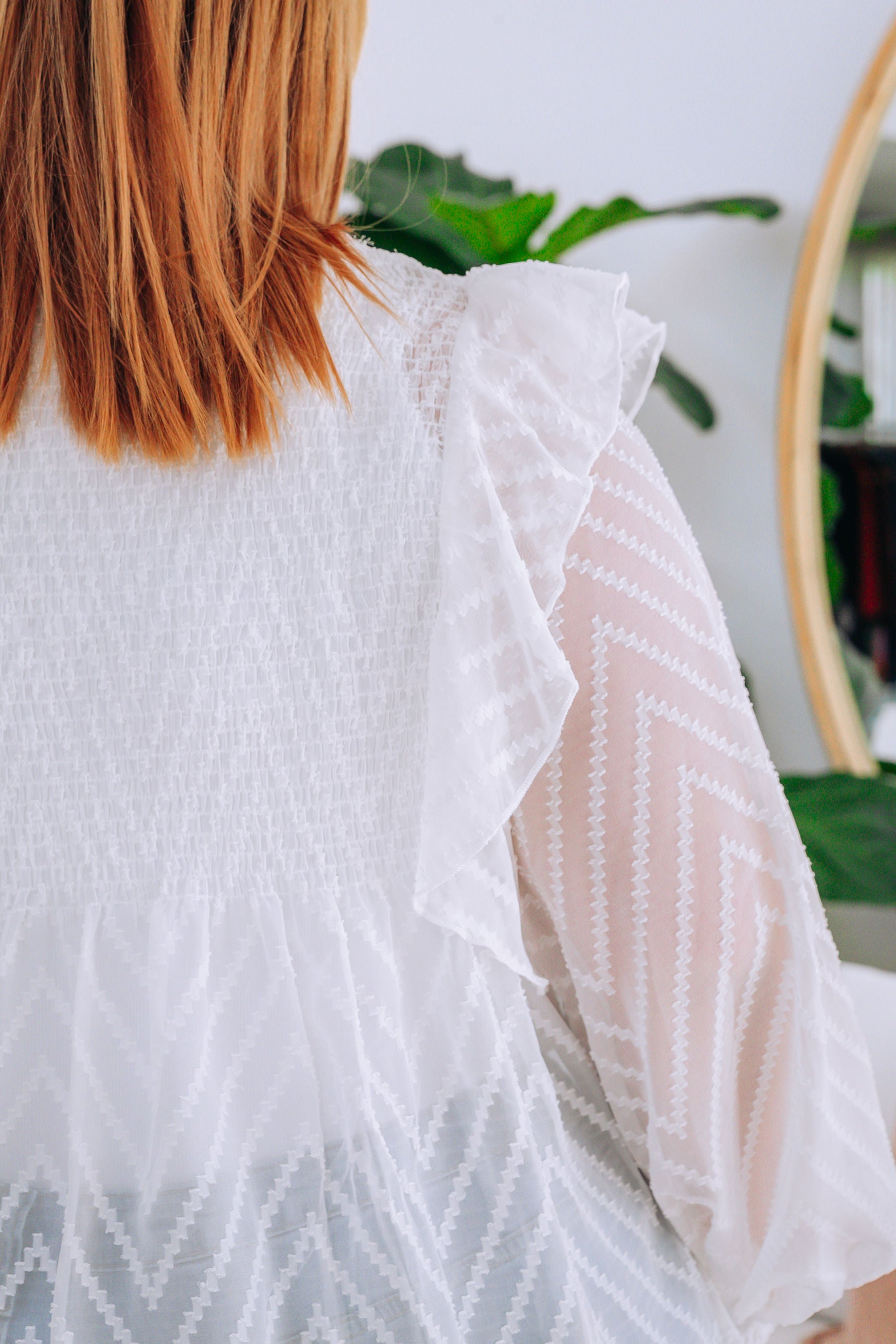 Cora Long Sleeve Top in White