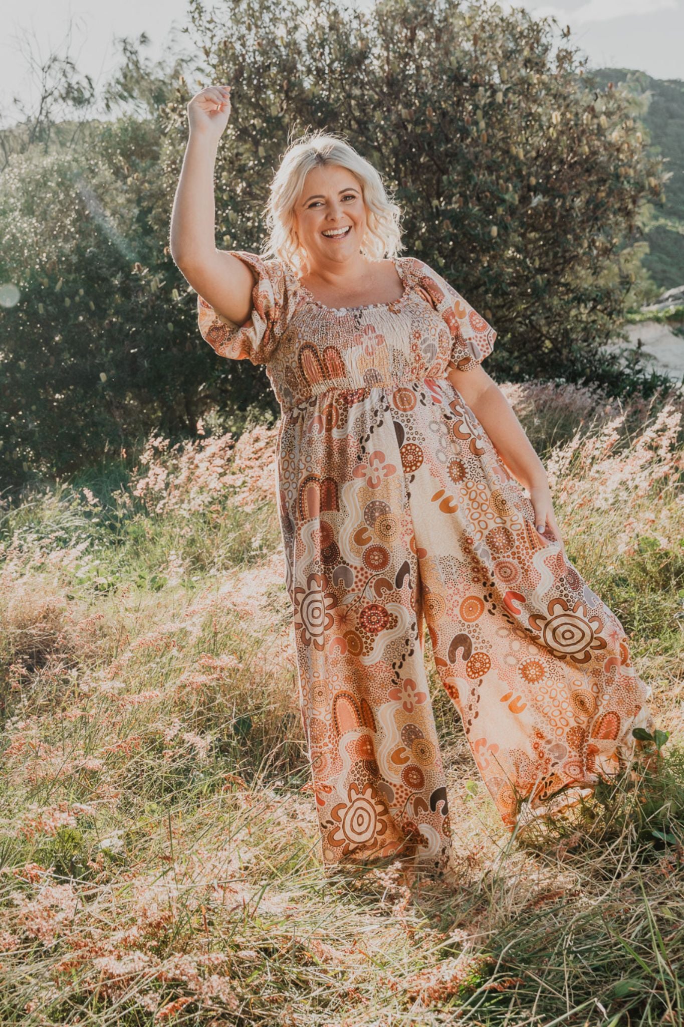 Stelle Jumpsuit in Rise and Bloom