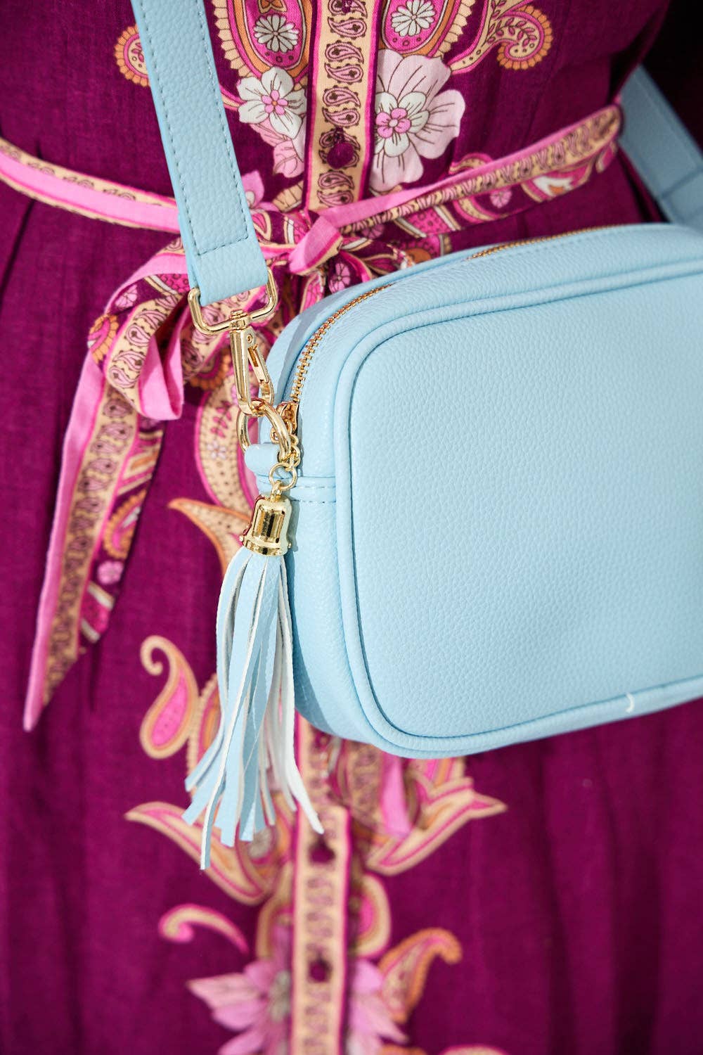 Sandy Springs Crossbody Bag - Light Blue