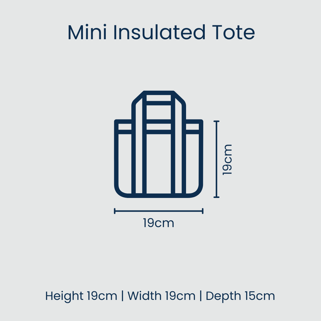 Mini Insulated Tote in Boats