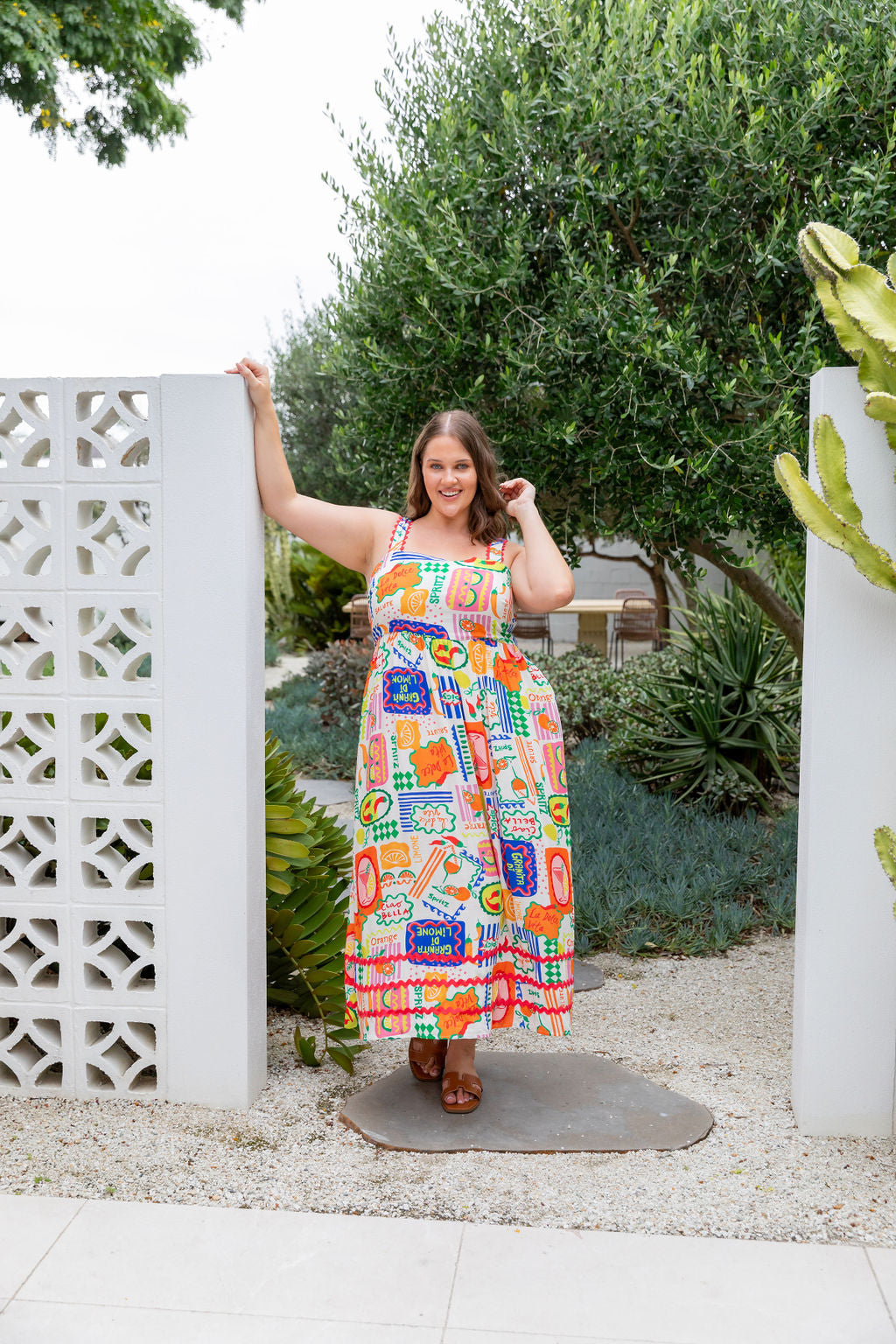 Angel Maxi Dress in Spicy Margs