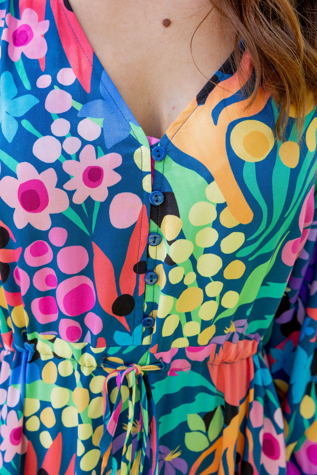 Bonnie Long Sleeve Dress in Natives by Kasey Rainbow