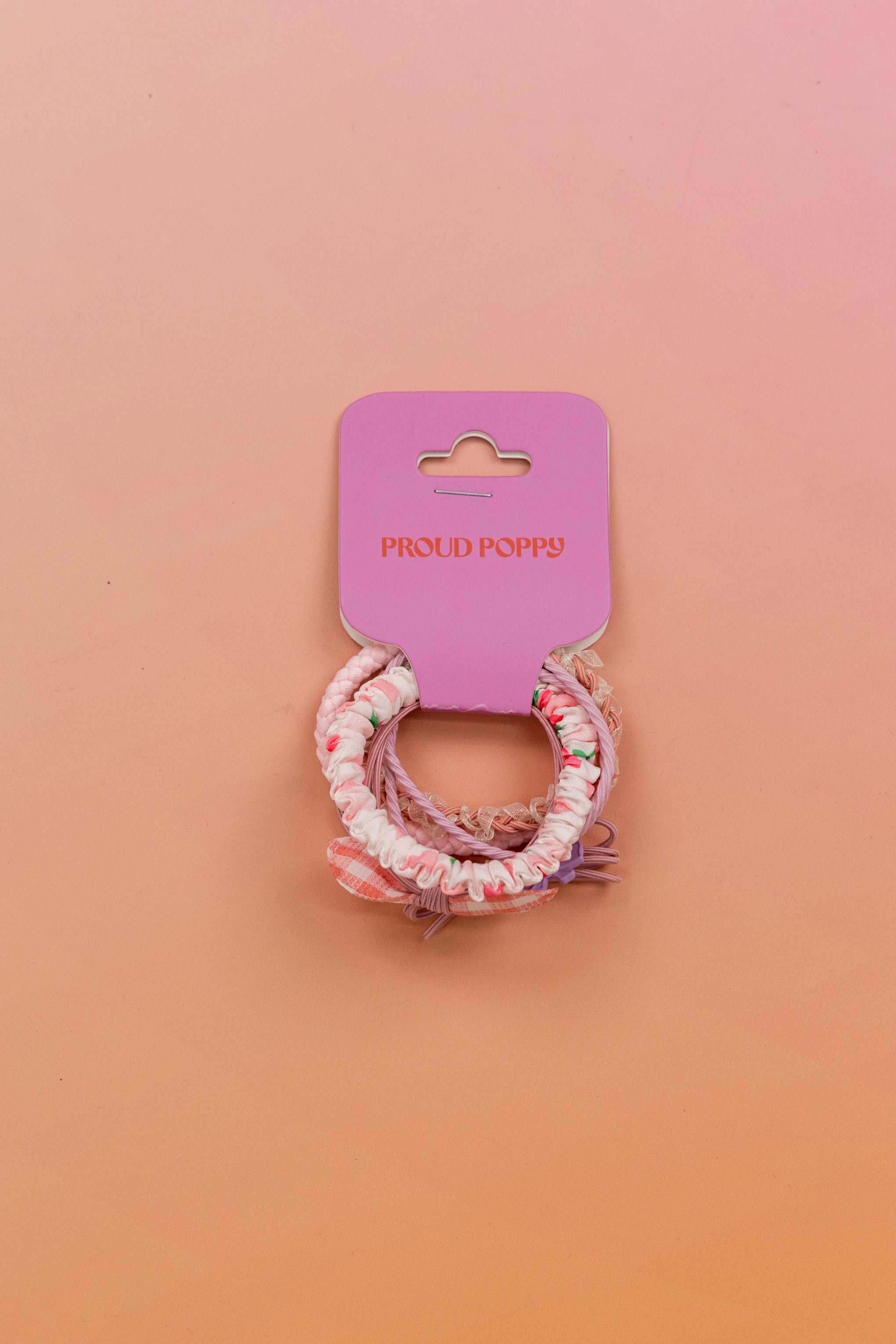 Cherry Multi Hair Ties - 6 Pack
