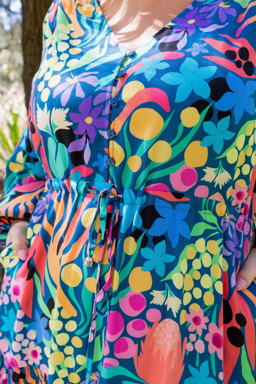 Bonnie Long Sleeve Dress in Natives by Kasey Rainbow