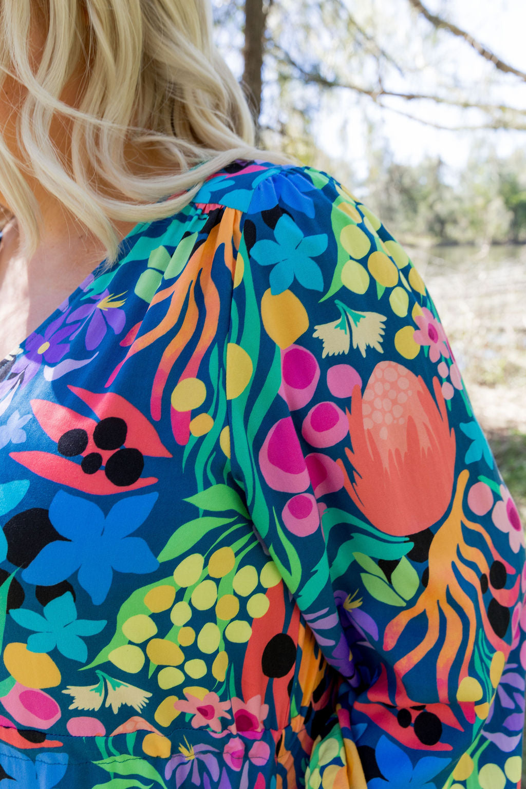 Bonnie Long Sleeve Dress in Natives by Kasey Rainbow