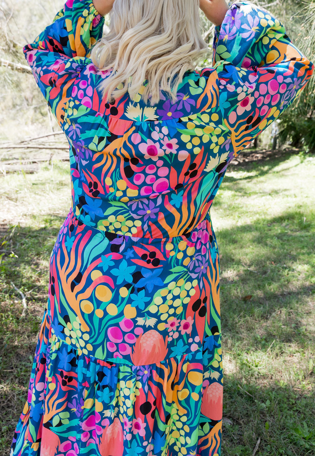 Bonnie Long Sleeve Dress in Natives by Kasey Rainbow