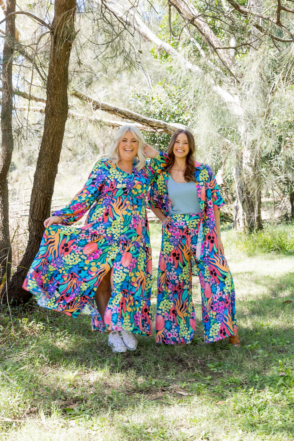 Bonnie Long Sleeve Dress in Natives by Kasey Rainbow
