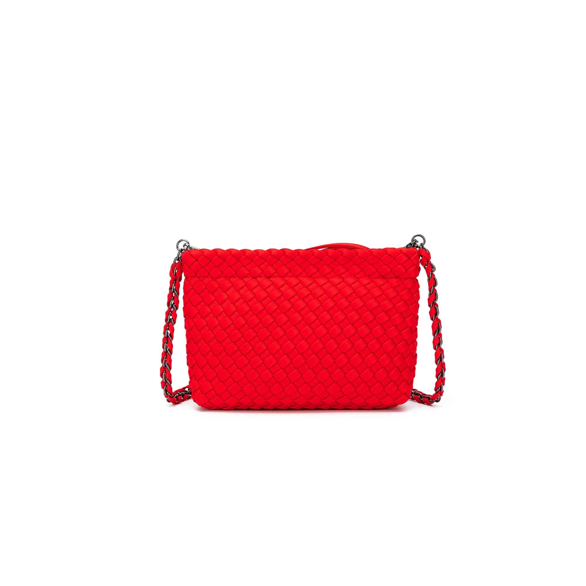 Aria Red Clutch Crossbody Bag by Black Caviar