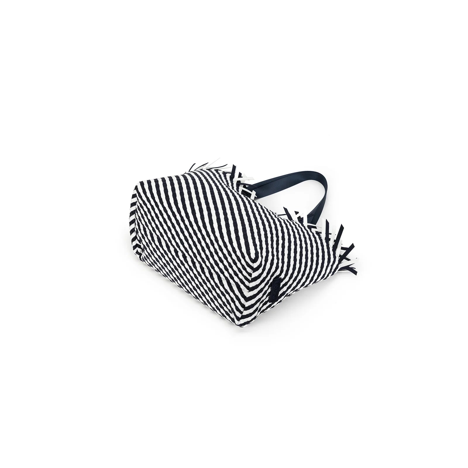 Bahama Navy Large 2 Piece Woven Tote Bag by Black Caviar