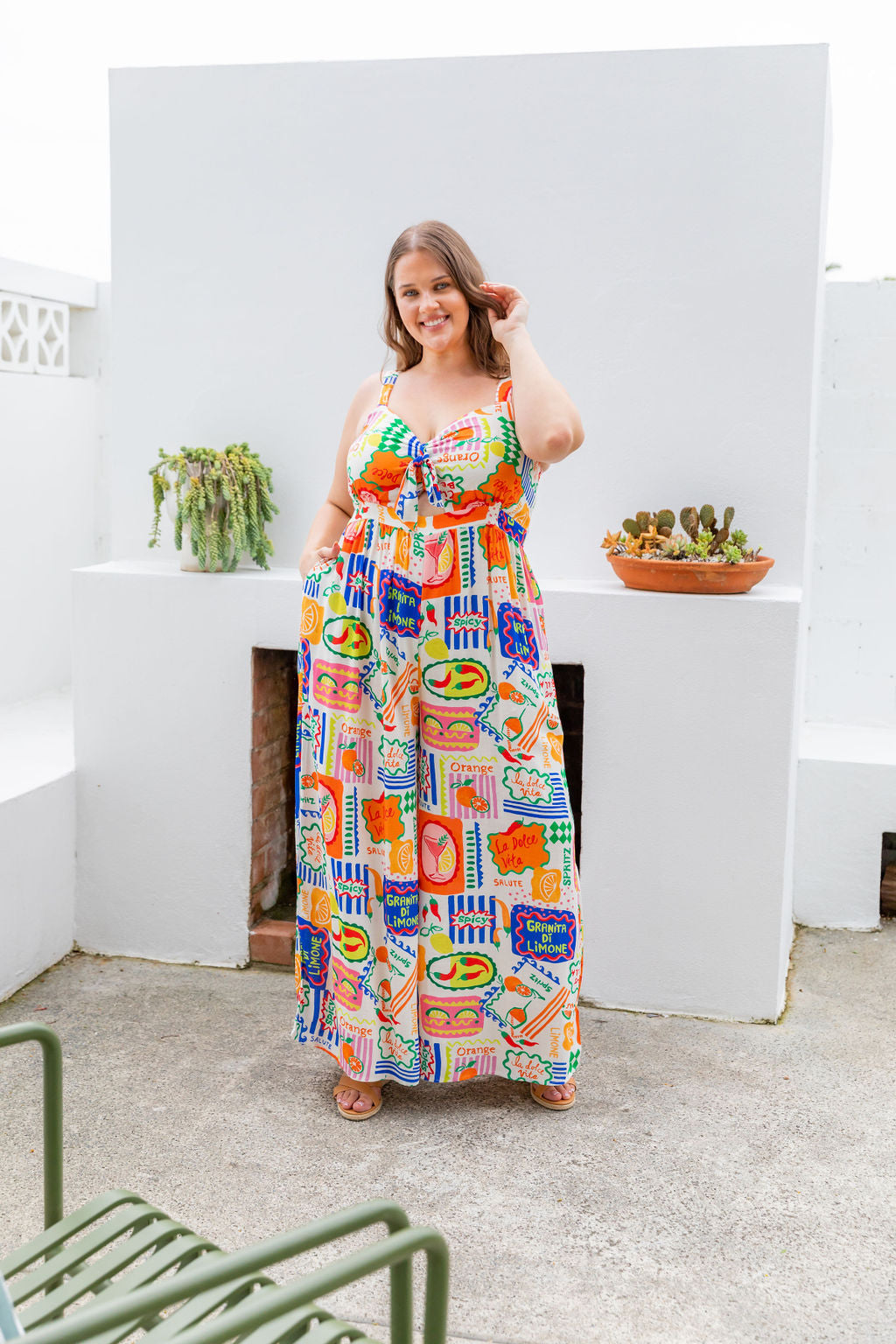 Christina Jumpsuit in Spicy Margs