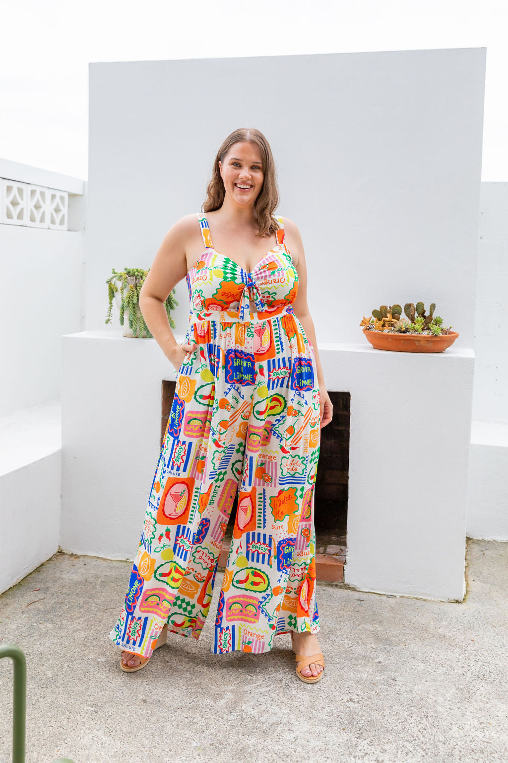 Christina Jumpsuit in Spicy Margs