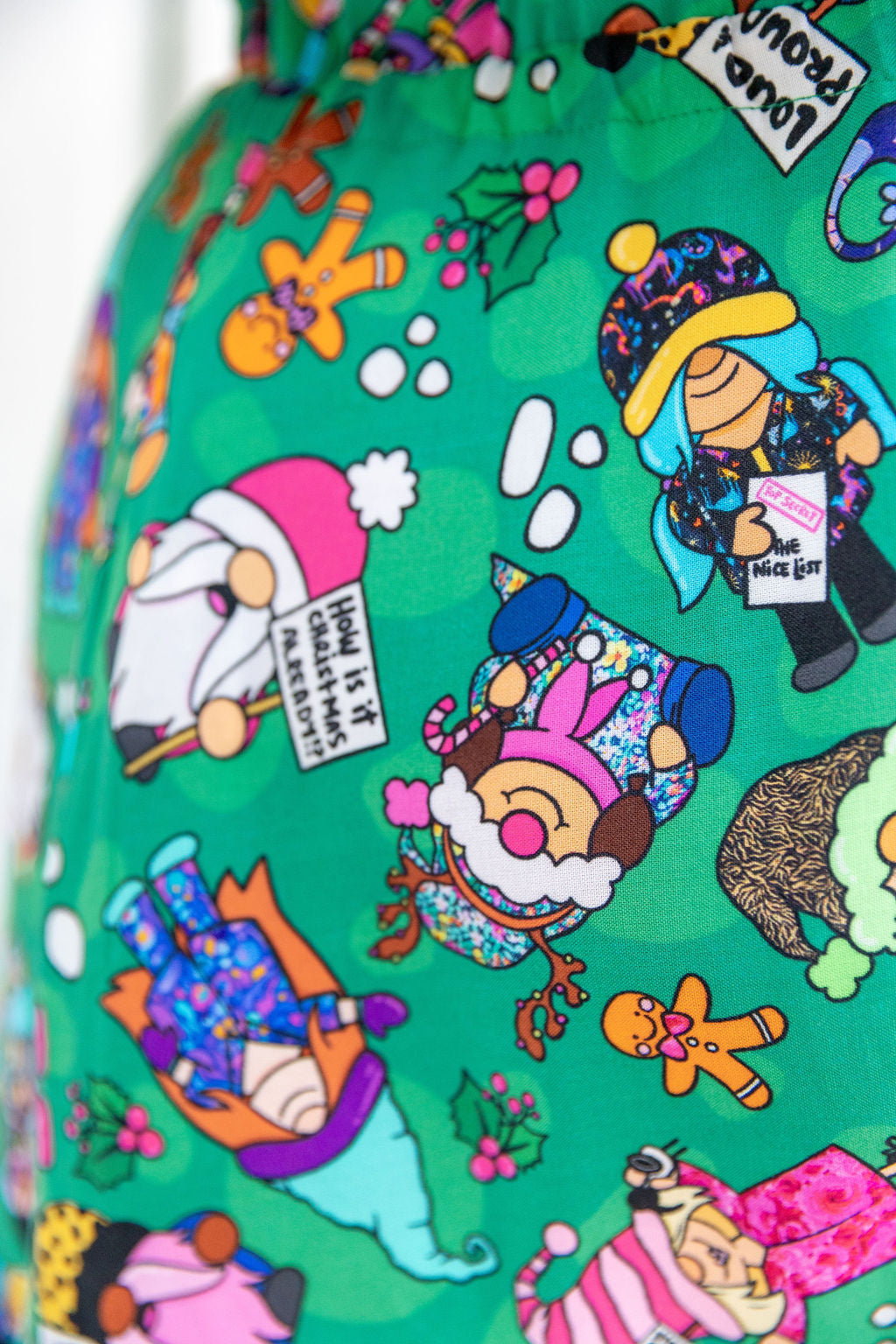 Disco Dress in Xmas Gnome by Kasey Rainbow