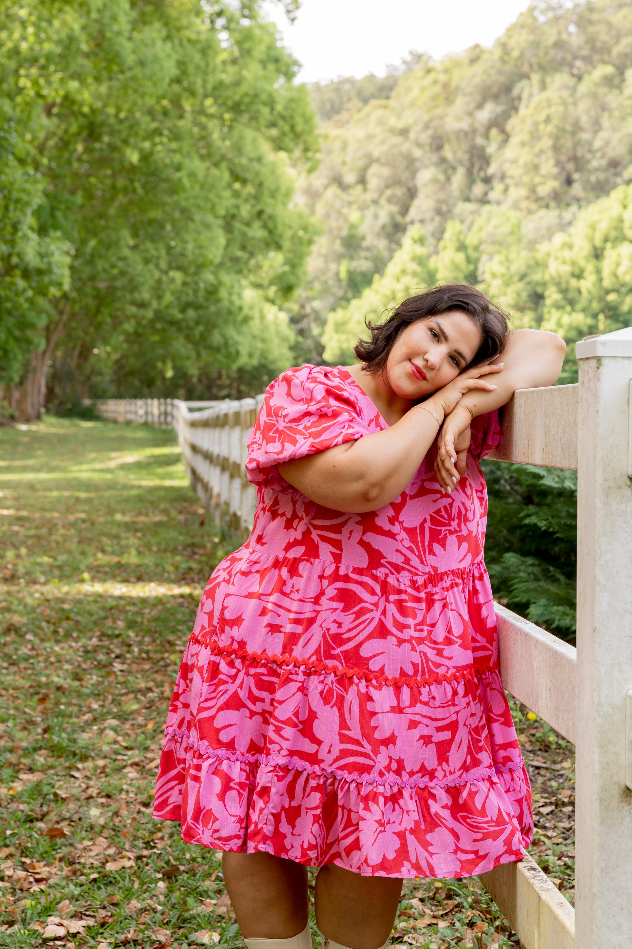 Greta Party Dress in Fiesta