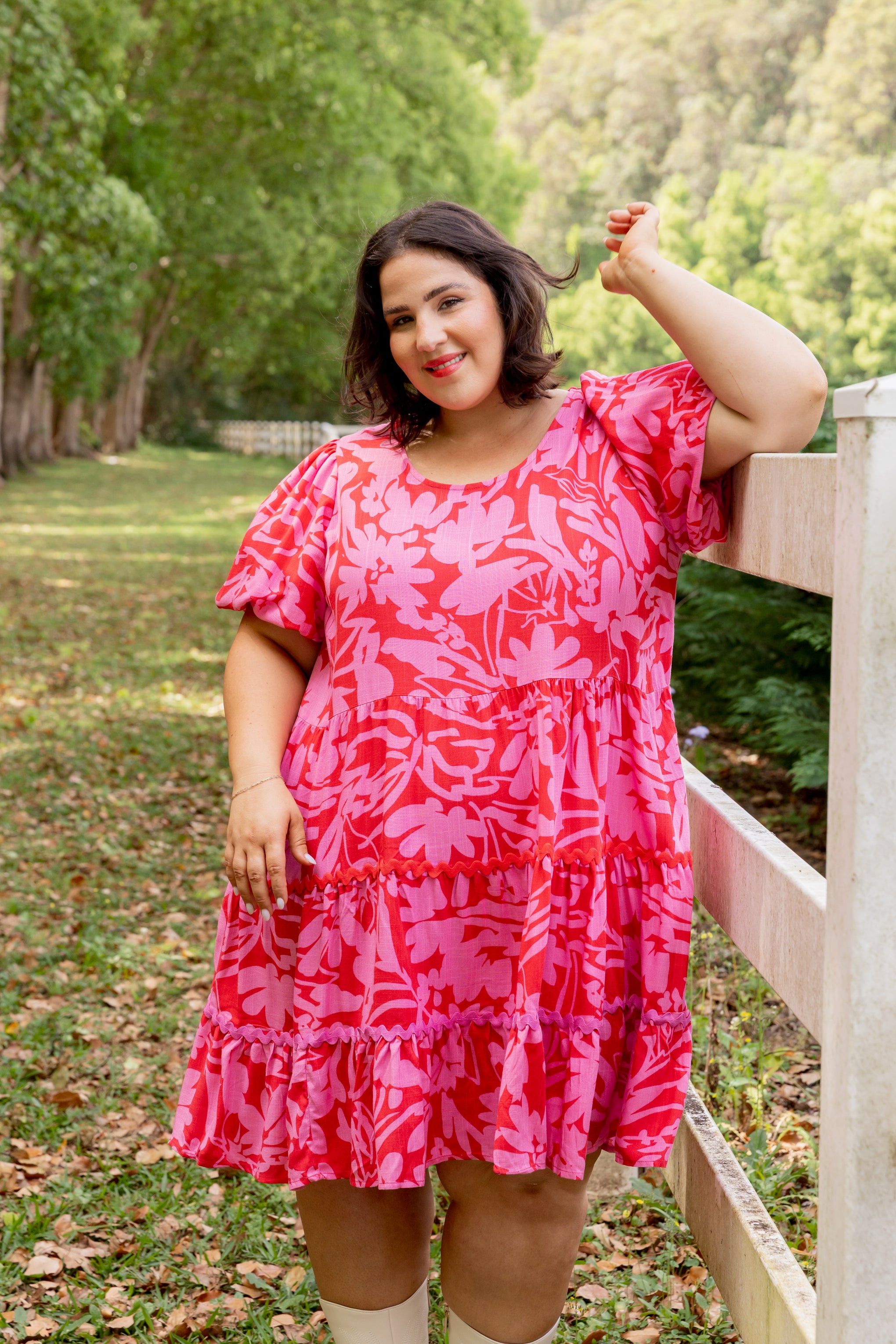 Greta Party Dress in Fiesta