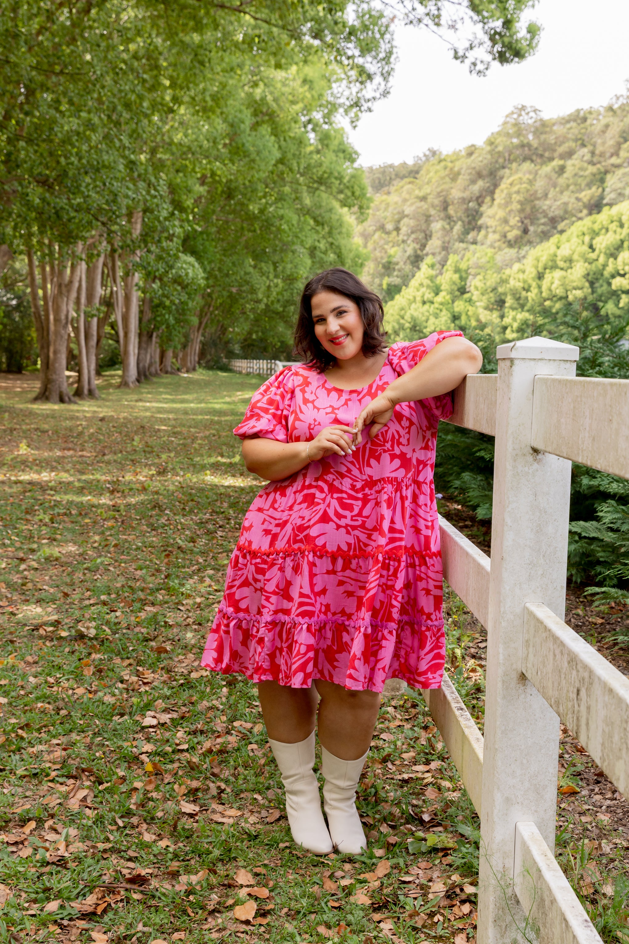 Greta Party Dress in Fiesta