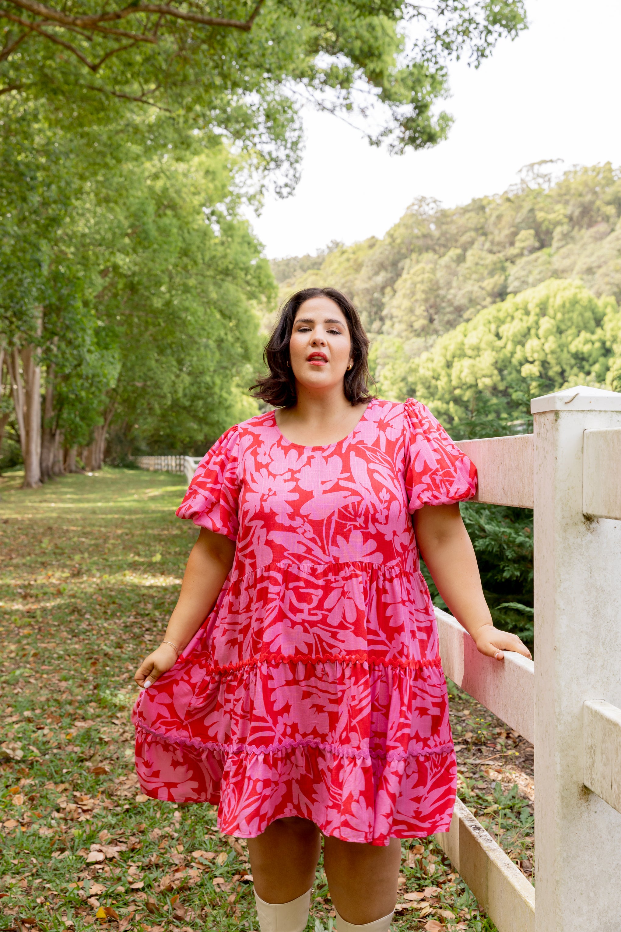 Greta Party Dress in Fiesta