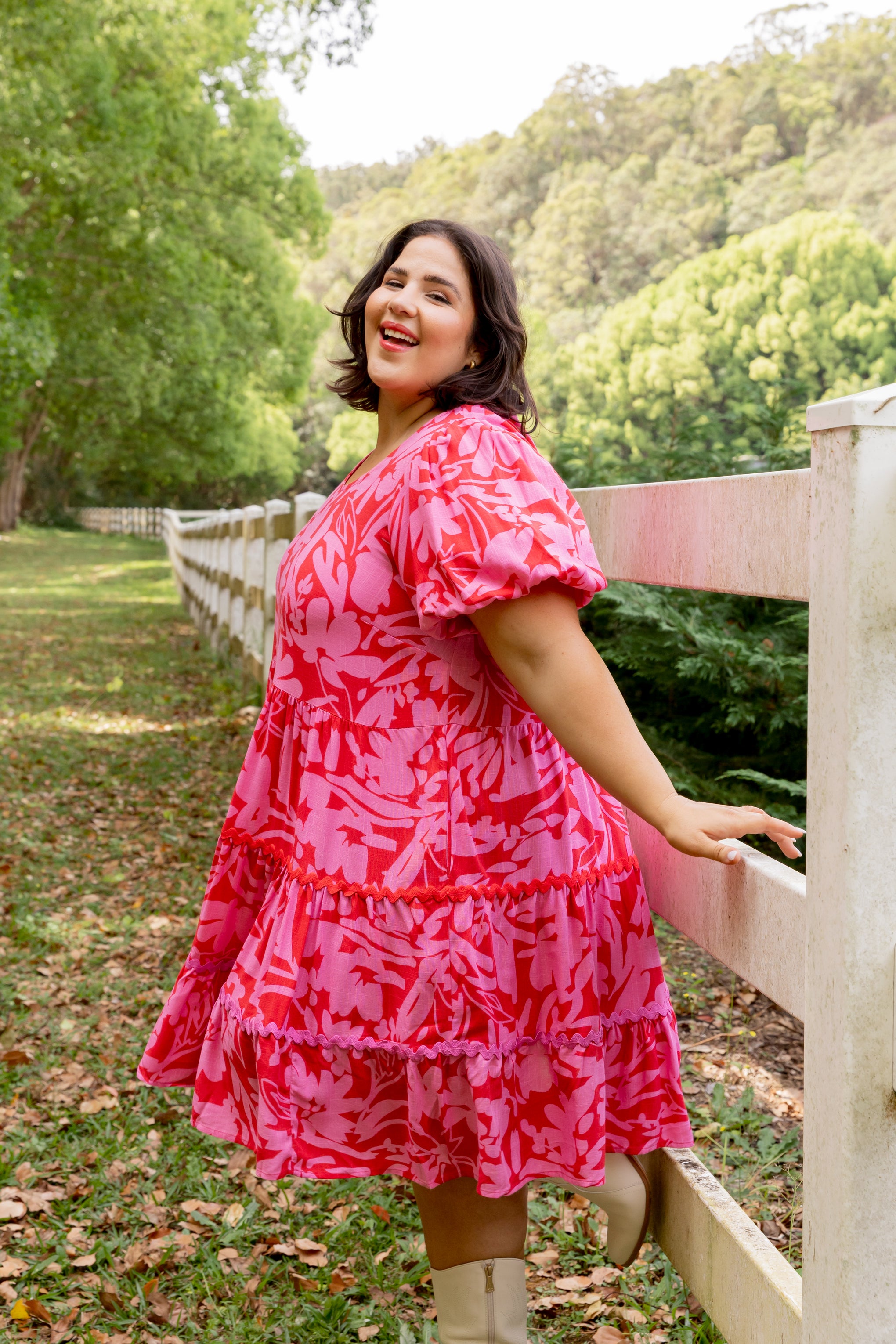Greta Party Dress in Fiesta