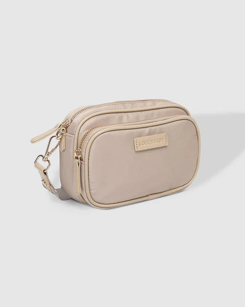 Beige nylon discount crossbody bag