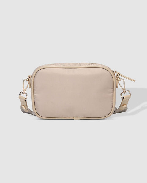 Beige nylon crossbody online bag