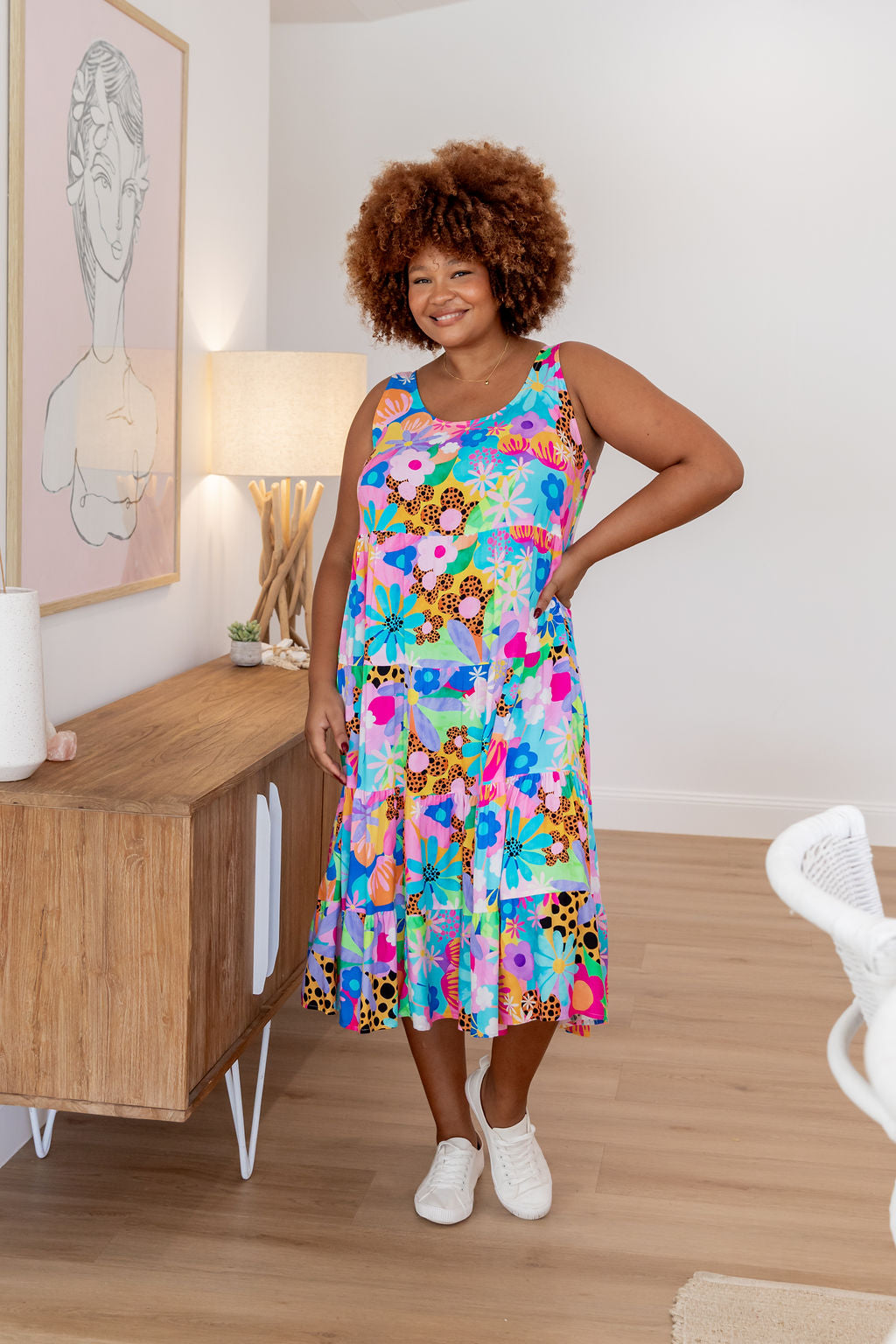 Ronnie Maxi Dress in Floral Fancy by Kasey Rainbow