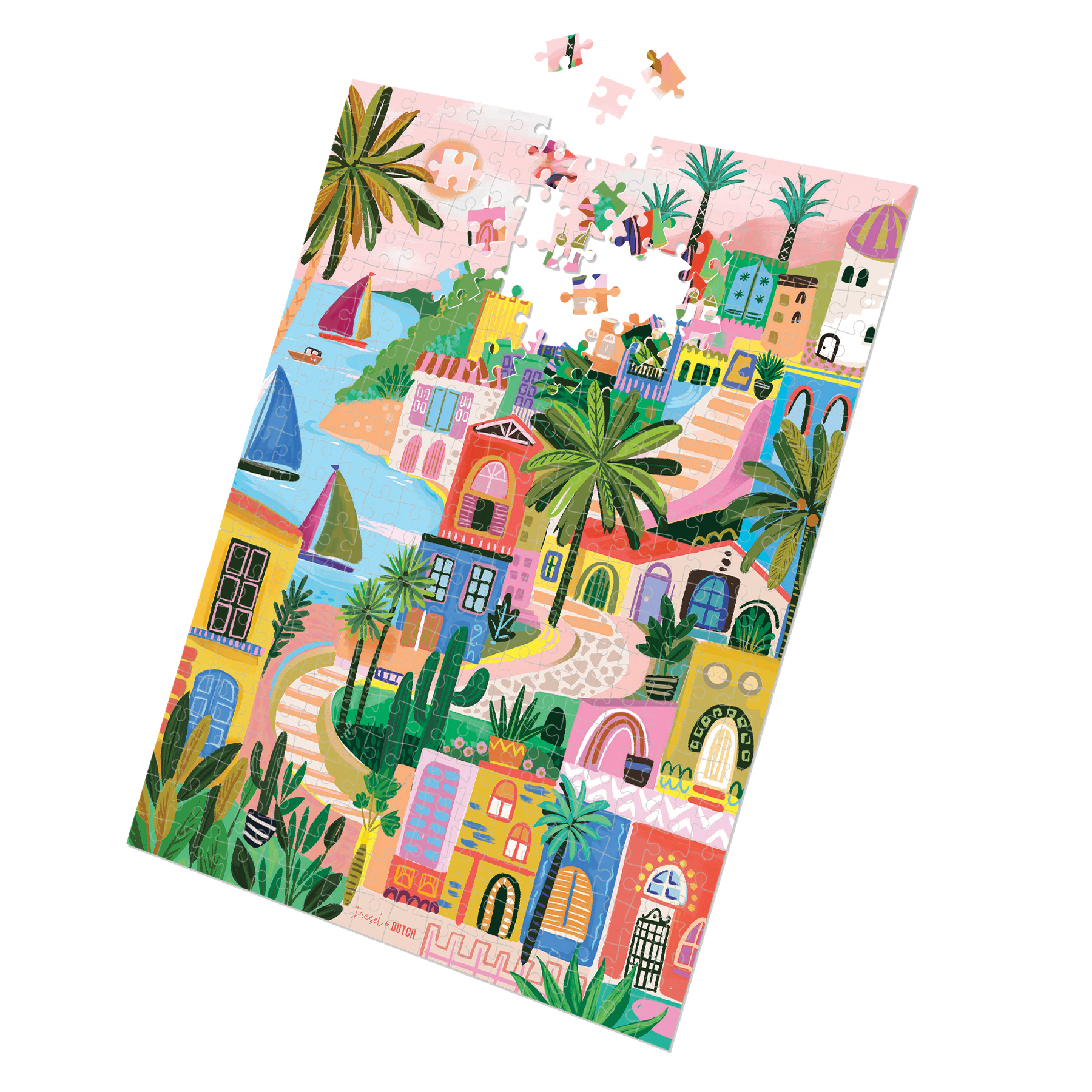 Sicilian Village 1000pc Wall Jigsaw Puzzle