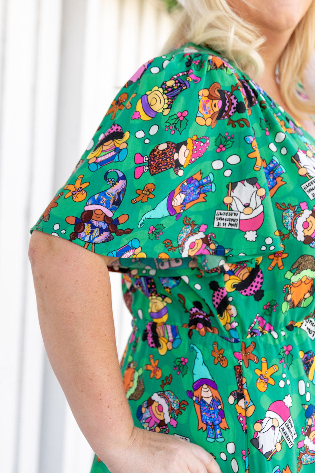 Bonnie Maxi Dress in Xmas Gnome by Kasey Rainbow