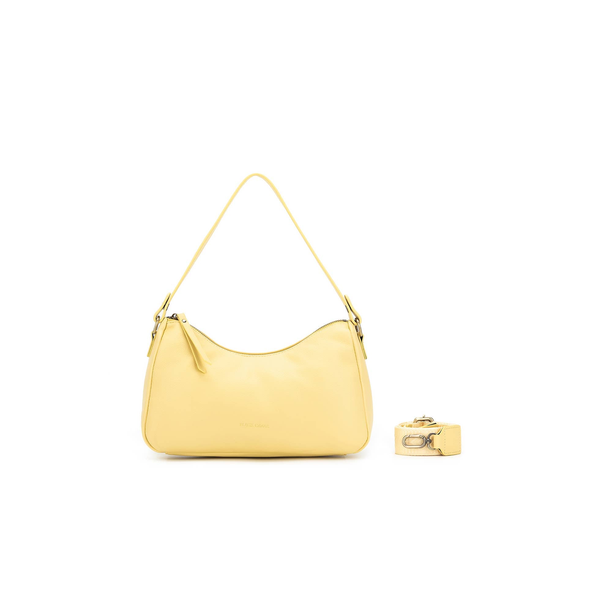 Claudette Lemon Shoulder Crossbody Bag by Black Caviar