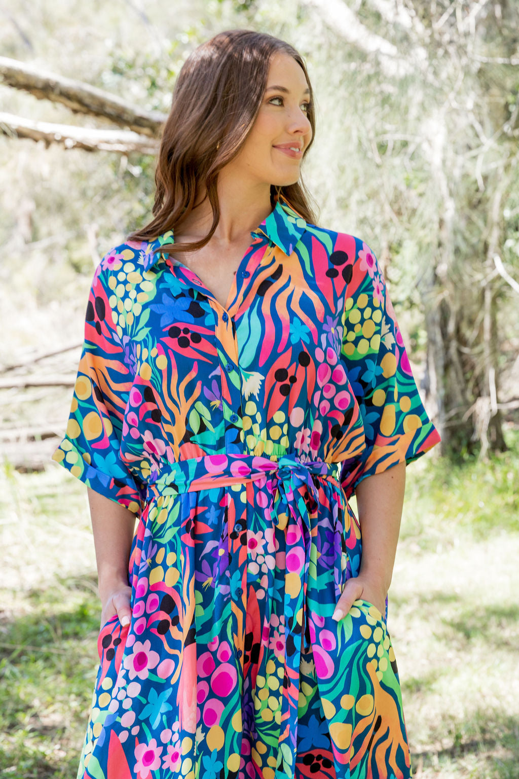 Maddy Dress in Natives by Kasey Rainbow