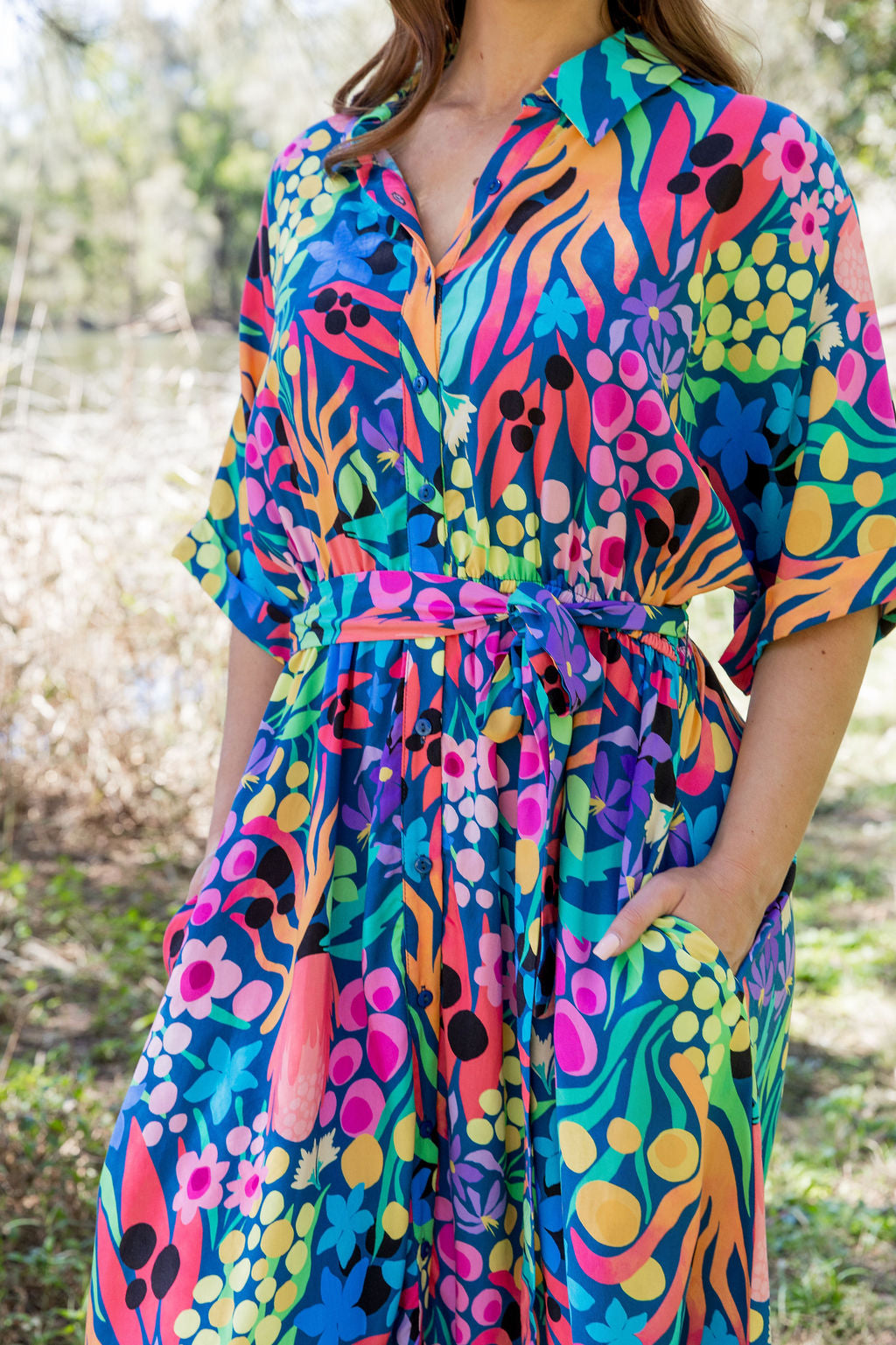 Maddy Dress in Natives by Kasey Rainbow