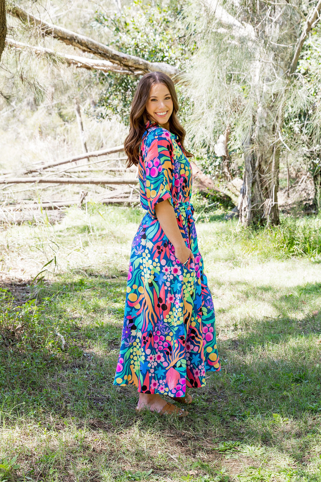 Maddy Dress in Natives by Kasey Rainbow