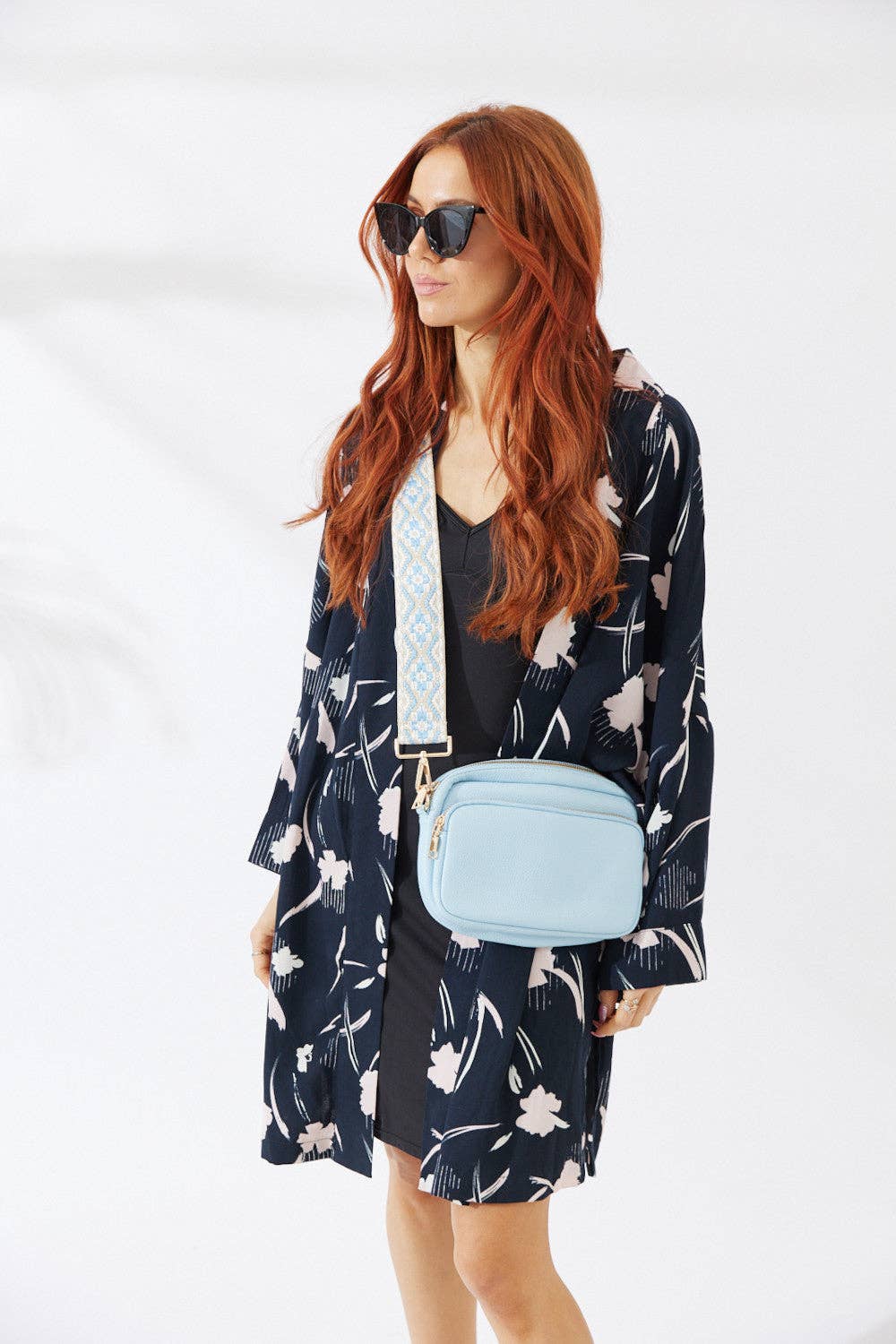 California Crossbody Bag - Light Blue